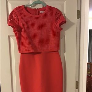 Beautiful red wedding guest outfit